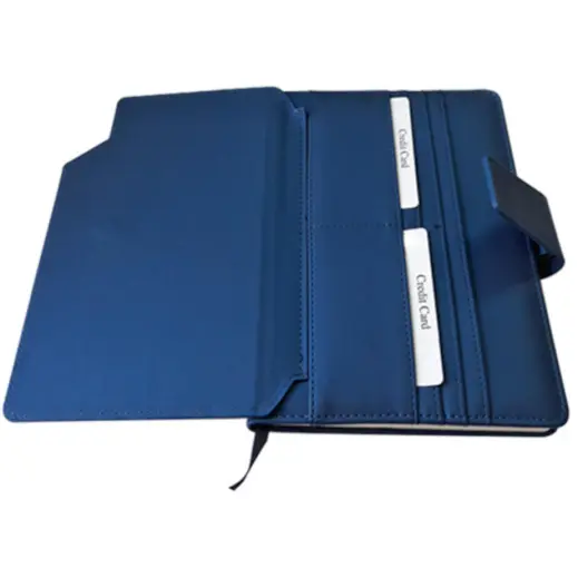 A5 Media Notebook Blue Open